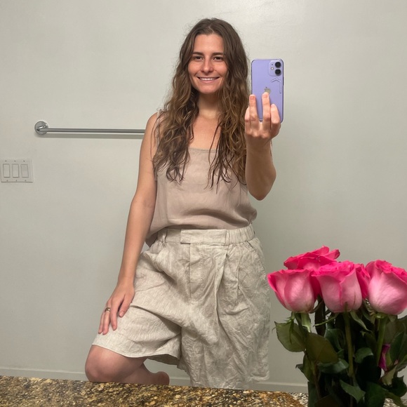 linen shorts - Picture 4 of 6